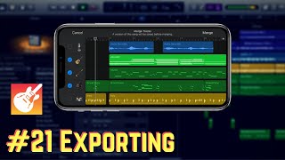 iPhone GarageBand Course 21 Exporting [upl. by Darleen]