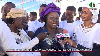 ACTION DE GRACE POUR RECKYA MADOUGOU APRES 1000 JOURS DINCARCERATION [upl. by Eerhs]