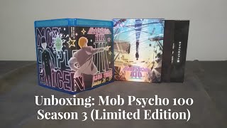 Unboxing Mob Psycho 100 Season 3 Limited Edition [upl. by Brita479]