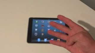 iPad Mini Tip 2 How To Use Gestures [upl. by Atinehc196]