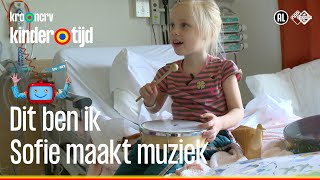 Sofie maakt muziek in het ziekenhuis Kindertijd KRONCRV [upl. by Lipfert]