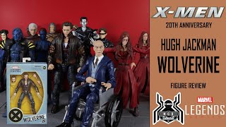 Marvel Legends Movie WOLVERINE Hugh Jackman Fox Xmen 20th Anniversary Figure Review [upl. by Ybhsa]