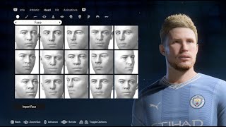 Kevin De Bruyne FIFA 24 pro clubs look alike tutorial  EA SPORT FC 24  Manchester City  Belgium [upl. by Arihsat904]