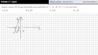 Zadanie 17  matura próbna  styczeń 2014 [upl. by Olethea]