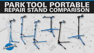 Park Tool Portable Repair Stand Comparison [upl. by Eelan]