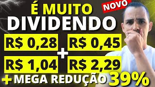 NOVOS DIVIDENDOS e MEGA REDUÃ‡ÃƒO DE CAPITAL 13 AÃ‡Ã•ES PARA RECEBER DIVIDENDOS EM 2024 [upl. by Blasien]