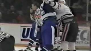 Maple Leafs vs Blackhawks Jan 16 1992 [upl. by Ahtebat]