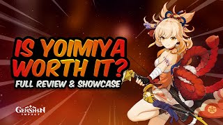 HOW GOOD IS YOIMIYA Abilities amp Gameplay Review Showcase and Build Analysis  Genshin Impact [upl. by Ellecrad692]