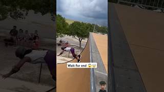 Watch Must End 😱 skatepark blackriverramps skateboarding rollerskating automobile skate [upl. by Wylen474]