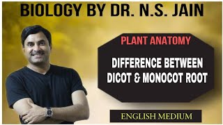 Difference between Dicot amp Monocot Root Plant Anatomy  English Medium [upl. by Waneta]