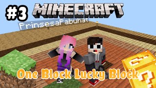 One Block Lucky Block  Minecraft Pocket Edition  PART 3 [upl. by Balough]