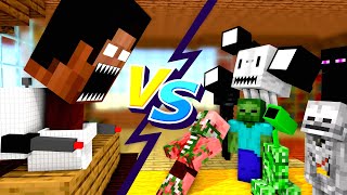 Minecraft Mobs  HEROBRINE BECOME SKIBIDI  Minecraft Animation [upl. by Elleahcim930]