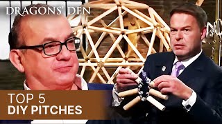 Top 5 DIY Pitches In The Den  Vol1  COMPILATION  Dragons Den [upl. by Ashok772]