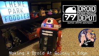 Making an Astromech Droid at Droid Depot in Star Wars Galaxys Edge How to Make Use amp Operate [upl. by Leamse]