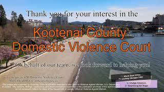 The Kootenai County Domestic Violence Court [upl. by Jurkoic]