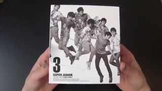 Unboxing Super Junior 슈퍼주니어 3rd Korean Studio Album Sorry Sorry Version C [upl. by Apicella163]