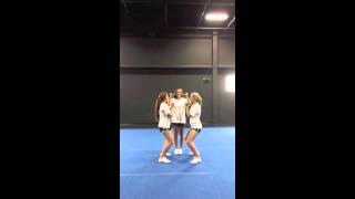 Advanced Cheerleading Stunt Progression Extension Timing Drill [upl. by Milzie446]