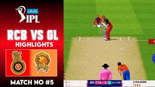 RCB VS GL  VIVO IPL 2016  MATCH HIGHLIGHTS cricket ipl ipl2016 rcb highlights iplhilights [upl. by Alegnaoj]