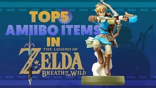 The Legend of Zelda Breath of the Wild  Top 5 amiibo Exclusive Items amp Weapons  RasouliPlays [upl. by Ainnek]