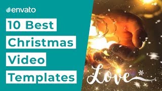 10 Best Christmas Video Templates [upl. by Sielen928]