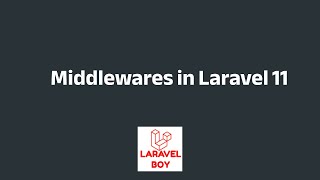 Laravel 11 Middleware Simplified New Approach Without kernelphp [upl. by Ajan]