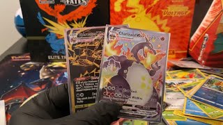 Shining Fates Tin and ETB Eternatus VMAX Gold card and much more [upl. by Peterec324]