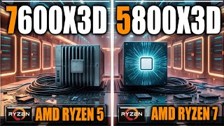 7600X3D vs 5800X3D Benchmarks  Gaming Benchmarks  Applications Tests [upl. by Tifanie]