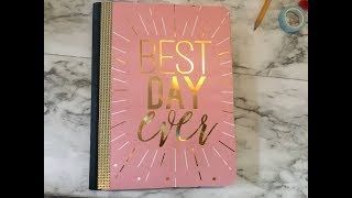 diy dollar tree composition book to PLANNER❤️🌸 [upl. by Wendye]