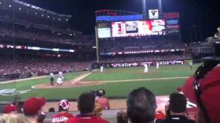 Albert Pujols home run off Aroldis Chapman 07152011 [upl. by Adnilab]