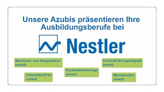 Die Auszubildenden von unserer Tochterfirma Nestler stellen Ihre Ausbildungsberufe vor [upl. by Morena]