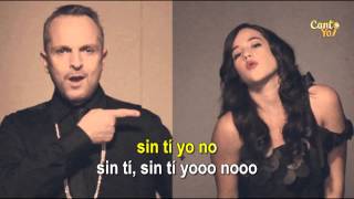 Miguel Bosé  Aire Soy ft Ximena Sariñana Karaoke  CantoYo [upl. by Eekcaj]