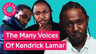 Tracking The Many Voices Of Kendrick Lamar  Genius News [upl. by Tiduj859]