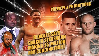 ☎️Shakur Stevenson LOL  Everyone😂As Bradley Confirms 5 Million Purse Rumors🔥 Pacheco vs Sulecki [upl. by Nodnek]