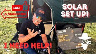 Motorcycle camp trailer I need solar help motocamping solarenergy biker [upl. by Alliscirp57]