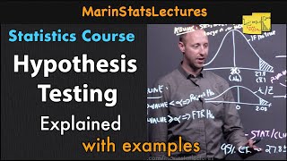 Hypothesis Testing Explained  Statistics Tutorial  MarinStatsLectures [upl. by Aikyn299]