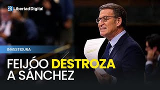 La intervención completa de Feijóo destrozando a Sánchez en su investidura [upl. by Sukram]