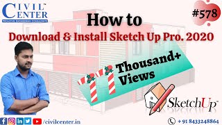 How to Download and Install SketchUp Pro 2020 [upl. by Helsie]