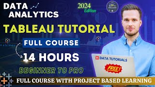 Tableau Complete Tutorial  Beginner to Pro  Project Based Learning  Edition 2024 tableau [upl. by Roseanne]