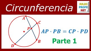 CUERDAS QUE SE CORTAN EN UNA CIRCUNFERENCIA Demostración y Ejemplo 1 [upl. by Ahearn]