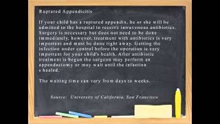 Appendicitis in Children [upl. by Benoite]