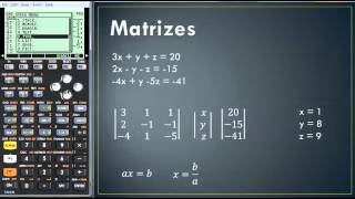 Matrizes  HP 50g [upl. by Sudnor543]