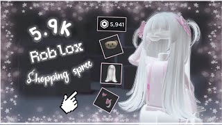 ୨ 59K ROBLOX SHOPPING SPREE ୧ 🛒🦴  cwute [upl. by Issiah]