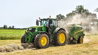 CUMA la Travailleuse I🟢🟡 Un round baller JOHN DEERE V461R en demonstration I MS Equipement🟡🟢 [upl. by Aleicarg703]