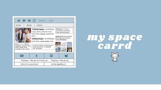 my space interactive carrd tutorial [upl. by Anaicilef]