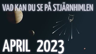 Stjärnhimlen april 2023 [upl. by Onabru]