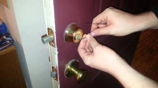 How to Pick a Front Door Lock Deadbolt EASY [upl. by Glarum]