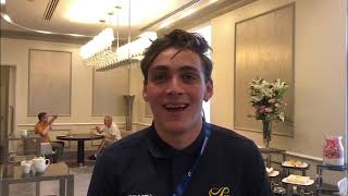 Interview with Armand Duplantis  Swedish pole vaulter [upl. by Boykins]