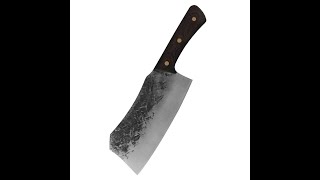 Lifespace 8in Chef Chopping Cleaver with 3 Rivets amp Wood Handle [upl. by Fernyak]