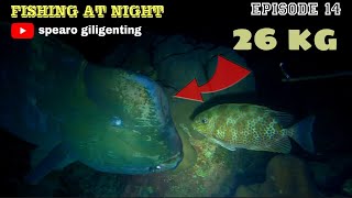 bumphead parrotfish  NIGHT SPEARFISHING EPISODE 14 [upl. by Ydaj]