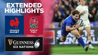 France v England  Extended Highlights  2022 Guinness Six Nations [upl. by Jesher]